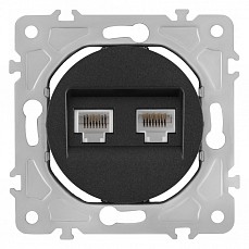 Розетка двойная rj-11 и ethernet rj...